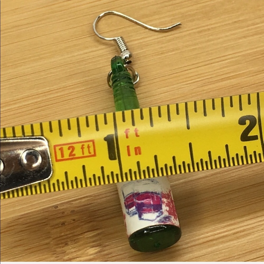 Whiskey Earrings Green Bottle - Picture 6 of 6